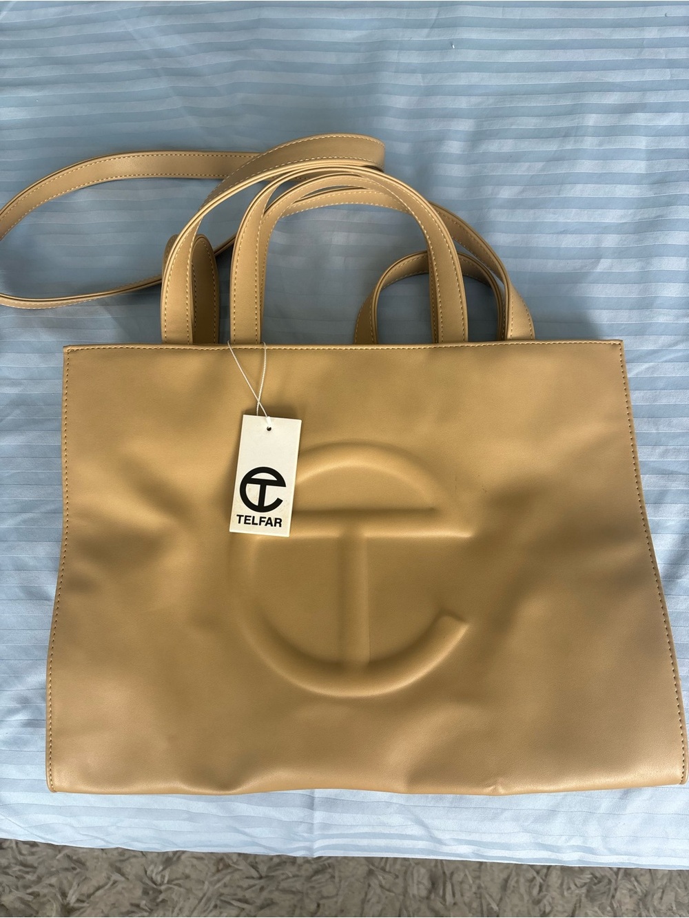Telfar Shopper Tote in Tan
